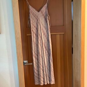 Bias cut rayon tie dye dress